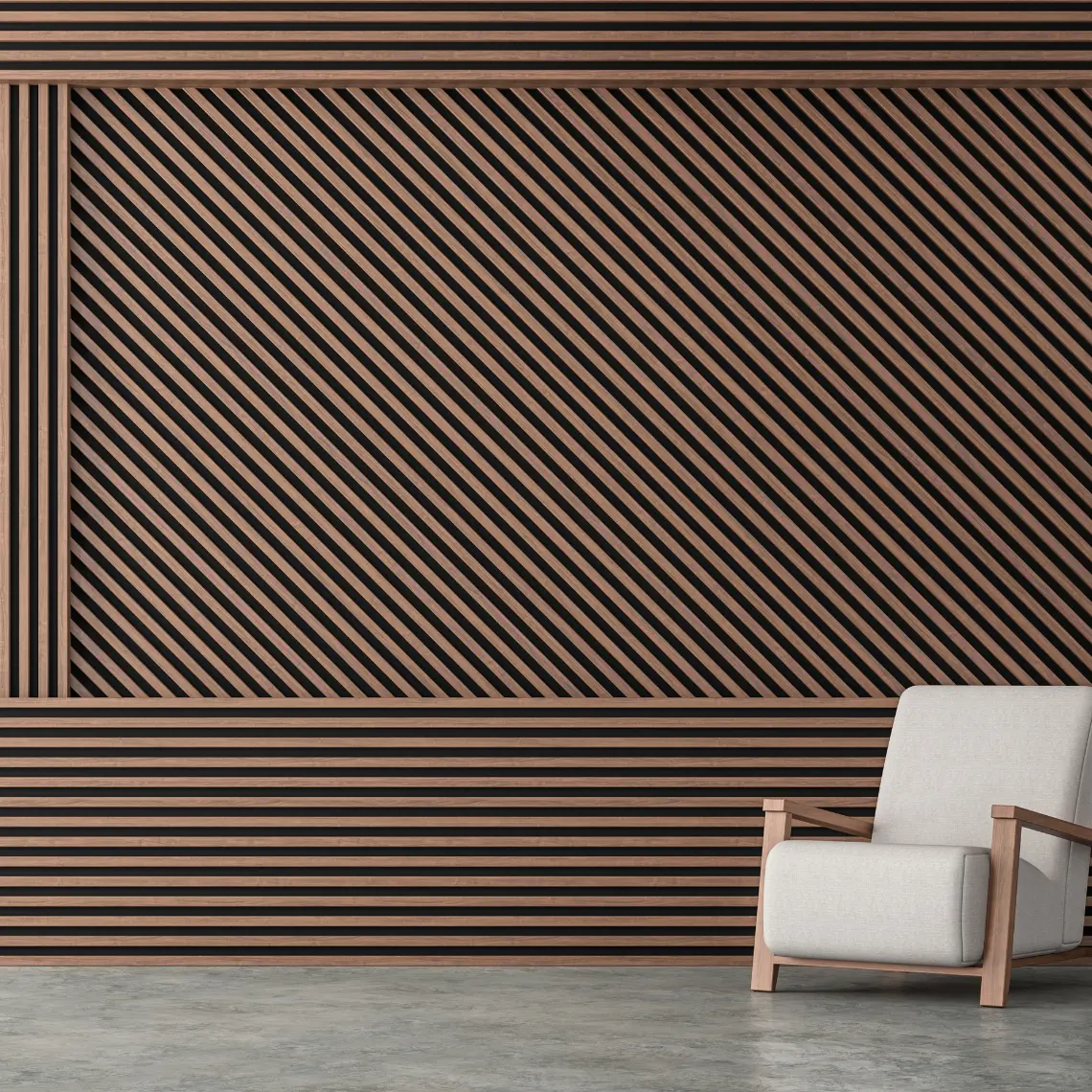 Painel ripado